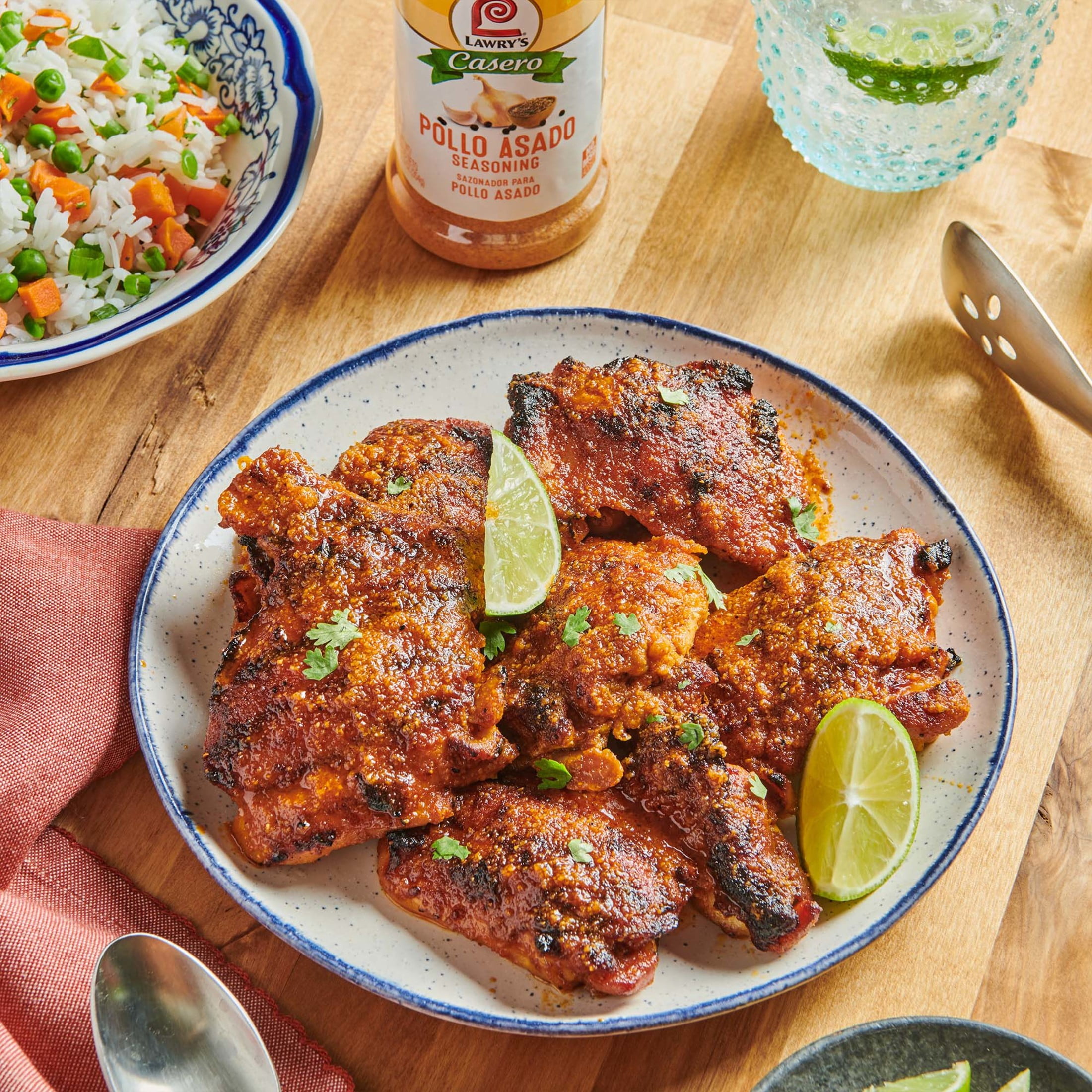 Lawry's Kosher Pollo Asado Seasoning, 12.5 oz Bottle