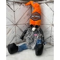 thumbnail image 1 of Muñeca navideña sin rostro, gnomo motociclista Harley genial, gnomo estilo Harley, 1 of 6