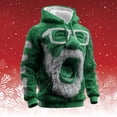 thumbnail image 5 of Mens Hooded Sweatshirt Flannel Winter Warm Lined Pullover Soft Cozy Casual Streetwear Top with Front Pocket Sweatshirt, 5 of 5