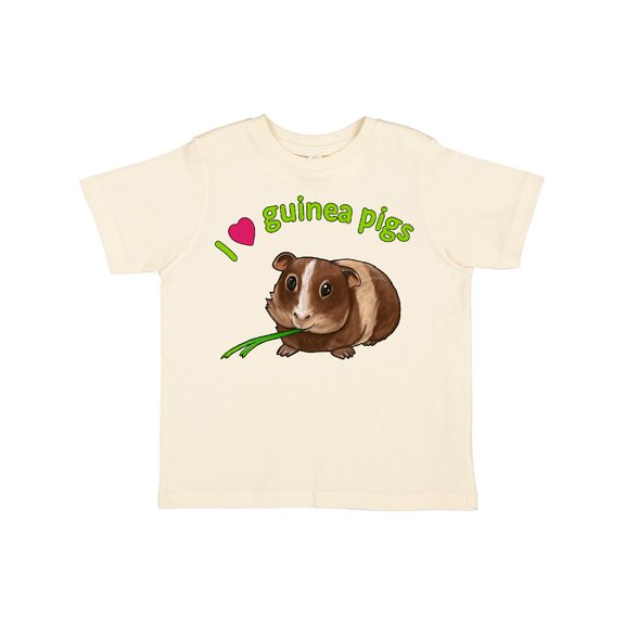Inktastic I Love Guinea Pigs Boys or Girls Toddler T-Shirt
