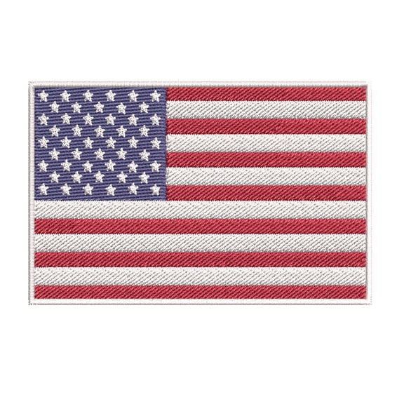 American Flag Iron-on Embroidered Patch