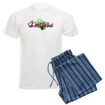 CafePress - Texas Men's Light Pajamas - Men's Light Loose Fit Cotton Pajama Set