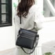 thumbnail image 3 of Bolso Retro Cuero Genuino Con Bolso Bandolera Con Bolso Ocio para Mujer (negro), 3 of 9
