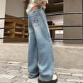 thumbnail image 4 of WAYUTE Stylish Girls Denim Pants for Big Kids Comfort Stretch Jeans with Classic Fit and Durable Construction for Daily Play and School Wear, 4 of 7