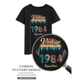 thumbnail image 5 of SLADYGLO Women Vintage 1984 Original Parts Print Crew Neck Short Sleeve T-Shirt, 5 of 7