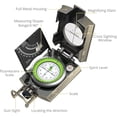 thumbnail image 2 of Compasses with Clinometer Professional Waterproof Metal Compasses with Inclinometer and Carry Bag for Hiking Exploration Camping Hunting Geology Other Outdoor Activities, 2 of 5