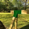 thumbnail image 4 of Set of 2 Heavy-Duty Durable and Rust Resistant Steel A-Frame End Swing Brackets for Backyard Playground Set Wooden Swing - Includes Mounting Hardware for Easy DIY Installation, Green, 4 of 5