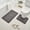 Dark Gray, variant on 2-Piece Memory Foam Bathroom Rug Set, Absorbent Bath Mat and Toilet Rug with Two-Piece Coordinated Set, Red for Bathroom Floor