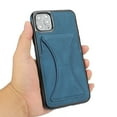 thumbnail image 7 of TOP SHE Case for Apple iPhone 11 Pro Max, iPhone 11 Pro Max Case (6.5 Inch) - Synthetic Leather Protective Case with Card Slot / Kickstand, Slim Fit Lightweight Simple Fashion Cover (Blue), 7 of 7