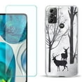 thumbnail image 1 of OneToughShield ® for Motorola Moto G Play 2023 Shockproof Fashion Phone Case, with Tempered Glass Screen Protector - Forest Deer, 1 of 4