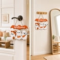 thumbnail image 4 of PSVFUJZ Halloween Door Sign, Wooden Ghost Welcome Sign, Halloween Door Decorations, Front Door Hanging Sign for Indoor Outdoor Home Porch Window Decor White2, 4 of 6