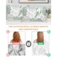 thumbnail image 3 of Sage Green Coastal Pillow Cases Standard Size Set of 2, Smooth Satin Pillowcase for Hair and Skin, Summer Lobster Coral Nautical Decorative Cooling Bed Pillow Covers with Zipper, 20x26 Inches, 3 of 5