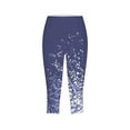 thumbnail image 4 of frariair Women's Breathable Knee-Length Yoga Leggings For Hot Yoga Gym Sessions Purple, 4 of 5