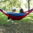 thumbnail image 5 of Equip Two Person Travel/Tree Hammock - Solid - Blue Band/Red Body Size 124" L x 77" W x 0.1" H, 5 of 8