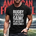 thumbnail image 1 of Men T Shirt for Sports Enthusiasts – Classic Rugby Tee for Men Retro Football Fan Top Everyday Wear Breathable Blend, 1 of 4