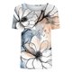 thumbnail image 3 of Camiseta de Manga Corta de Verano para Mujeres Delgada Moda Casual Impresa No Estructurada Cuello Redondo Mujer Manga Corta Tops Casual, 3 of 4