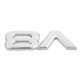 thumbnail image 3 of 3d Silver Auto V8 Car Decal Sticker 7.5x3.5cm, 3 of 3