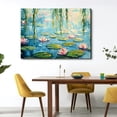 BROOKMAPLES Beautiful Water Lilies Canvas Wall Art Famous
