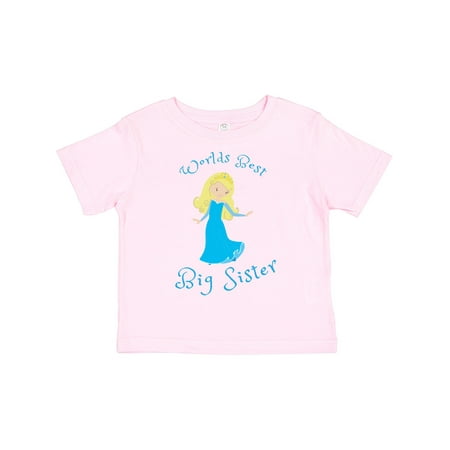 

Inktastic World s Best Big Sister Gift Toddler Toddler Girl T-Shirt