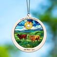 thumbnail image 6 of Highland Cattle Stained Glass Suncatcher Ornament – Ornament Gift for Family, Friends, Men & Women, Christmas 2025 Keepsake, 6 of 6
