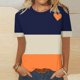 thumbnail image 5 of Camisetas Casuales de Manga Corta con Cuello de Tripulación Impresa de San Valentín Tee Gráfica Ligera Top 95% Poliéster 5% Elastano para el Uso Diario, Camiseta de Moda Cómoda, 5 of 8