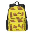 thumbnail image 2 of Groundhogs Marmot Cartoon Pattern Backpack,Large Capacity Travel Backpack,Laptop Backpack,Water Resistant Backpack For Women Men, 2 of 5
