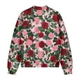 thumbnail image 5 of COEQINE Bomber Jacket for Women 2025 Lightweight Trendy Motorcycle Jackets Zip-Up Cropped Coats with Pockets, Varsity Shacket Coats Fall Winter Clothes, 3X-Large, Rose Leaf Floral, 5 of 7