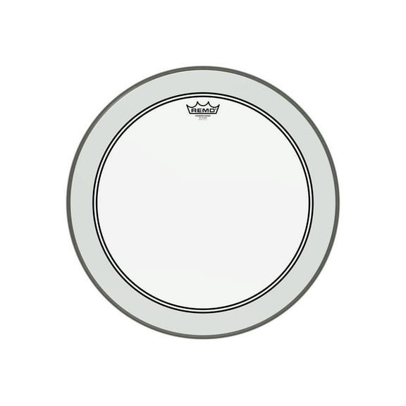Remo Powerstroke 3 Clear Bass Drum Batter Head w/ White Falam Patch - P31320C2 20"