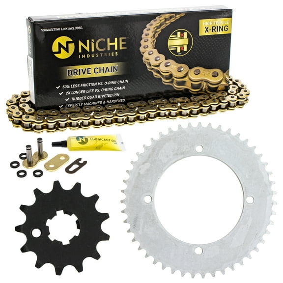 Niche Sprocket Chain Set for Kawasaki KX65 13/47T 420 X-Ring Motorcycle MK1004965
