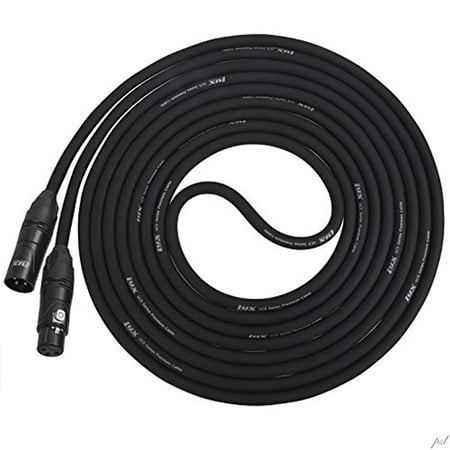 LyxPro Quad Series 50 ft XLR 4-Conductor Star Quad Balanced Microphone Cable for High End Quality and Sound Clarity, Extreme Low Noise,