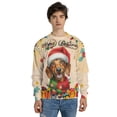 thumbnail image 4 of Merry Christmas Santa Dachshund Scarf Twinkling Lights Xmas Holiday All Over Print 3D Sweatshirt Unisex Merch Wiener Dog Lover Gifts Idea - 00022, 4 of 6
