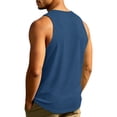 thumbnail image 4 of Men's Muscle Sleeveless Shirt Quick Dry Workout Tank Top Gym Moisture Wicking Tanks Sport Athletic Clothing, 4 of 6