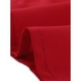 thumbnail image 5 of Camisa abotonada Allegra K Cuello alto escote En V recortado Rojo M, 5 of 5