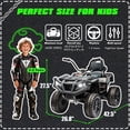 thumbnail image 6 of Okybaby 12V Kids Ride on Electric ATV with Dual Motor, Off Road Ride on Toy Cars with 2WD,MP3,LED Lights, Kids Electric ATV for Toddlers Aged 3+, Black, 6 of 6