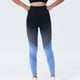 thumbnail image 4 of Gibobby Pantalones de yoga Pantalones de yoga largos con degradado delgado para mujer Pantalones de fitness de yoga de cintura alta sin rastro Pantalones(Azul， S), 4 of 5