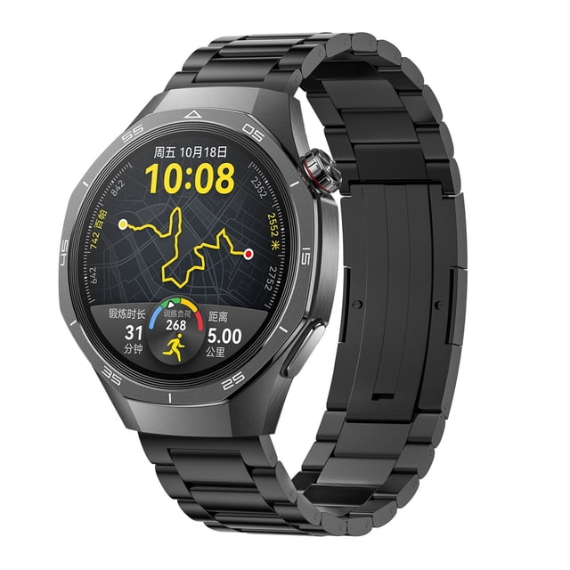 Bracelet de Montre 22mm Triple Alliage de Titane Métal Durable Confortable Réglable pour Remplacement de Montre