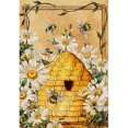 thumbnail image 1 of Kit de pintura por números, arte al óleo artesanal, imagen de abeja, decoración de pared del hogar, 30x40cm, 1 of 9