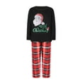 thumbnail image 2 of Family Matching Christmas Pajamas, Baby Romper/Santa Letter Print Long Sleeve Tops and Plaid Pants Sleepwear Set, 2 of 10