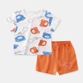 thumbnail image 1 of Ropa casual para niños Conjunto de 2 piezas Ropa Verde Cool Boy T-shirt + Shorts Ropa Niños Chándal Niños Ropa de bebé Tan Jianjun  unisex, 1 of 2