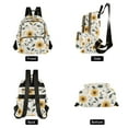 thumbnail image 4 of FORMRS Mini Backpack Purse for Women Travel Daypack Casual Shoulder Bag, Sunflower Pattern, 4 of 7