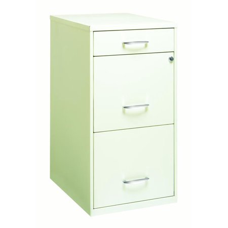 Space Solutions 18 Deep 3 Drawer Metal File Cabinet With Pencil