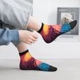 thumbnail image 2 of Rocae Neon Sunset Cyberpunk Cityscape for Premium Adult Socks,Comfortable, Breathable, and Durable Socks, Perfect for Everyday Wear, 2 of 7