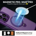 thumbnail image 5 of Phone Case for iPhone 14 Pro 6.1 inches, 360° Rotatable Magnetic Ring Stand Compatible with MagSafe Military Grade Shockproof Phone Covers for Women Men Boy Girls(Purple), 5 of 14