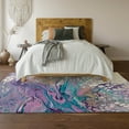 thumbnail image 6 of Addison Rugs Mayfield Washable Contemporary Abstract Periwinkle Rectangle Rug, 10' x 14', 6 of 6