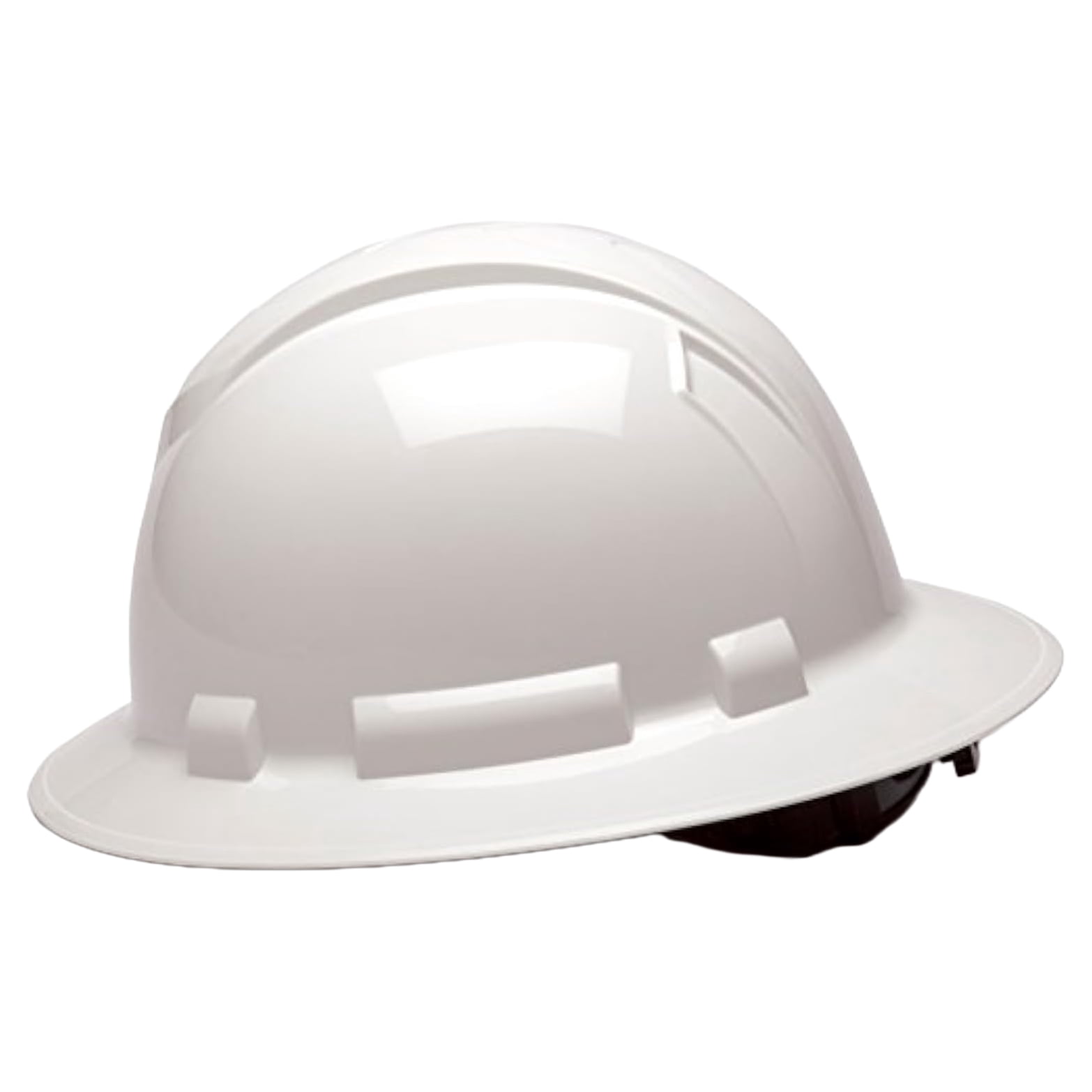 White-Ridgeline Full Brim 4 Pt Ratchet Suspension