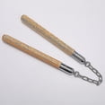 thumbnail image 2 of Log Nunchaku Nunchaku de madera Nunchaku de madera Artes marciales Entrenamiento deportivo Nunchaku Madera maciza, 2 of 5