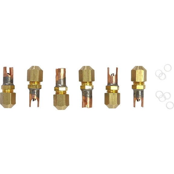C and D Valve Co. Genuine OEM CD5514 1/4″ Copper Tube Application Braze-On Self-Piercing Copper Saddle Valve (6-Pack)