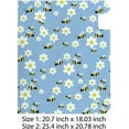thumbnail image 3 of Coolnut Magnetic Mailbox Cover, Bees and Flowers Pattern Post Mail Box Cover Mail Wraps Cover, Standard Size 20.7" L x 18" W, 3 of 5