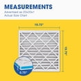 thumbnail image 3 of Aerostar 20x20x1 (4 Pack) MERV 13 AC Furnace Air Filter, Pleated HVAC Filter, MPR 1900 FPR 10, Allergen Defense, 4-Pack, Made in USA, 3 of 7