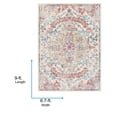 thumbnail image 6 of Livabliss Area Rugs for Living Room, 7x9 Murat Traditional Red Rug, Bedroom Dining Room Home Decor Stain Resistant Carpet (6'7" x 9'), 6 of 8